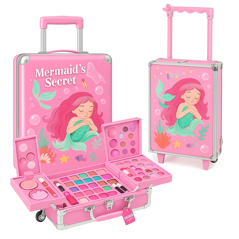 Magical Girl Makeup Trolley Collection | Fantasy Friends Makeup Trolley Set – Unicorn, Mermaid & Kuromi Editions