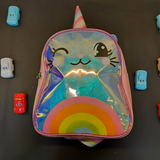 Stylish Unicorn Horn Design Leather Backpack for Kids