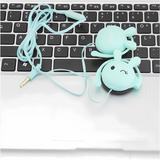 Cartoon Rabbit Earbuds Wired Headphones with Microphone – Cute & Functional for Kids