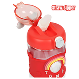 Kids Water Bottle with Straw – 480ml Capacity