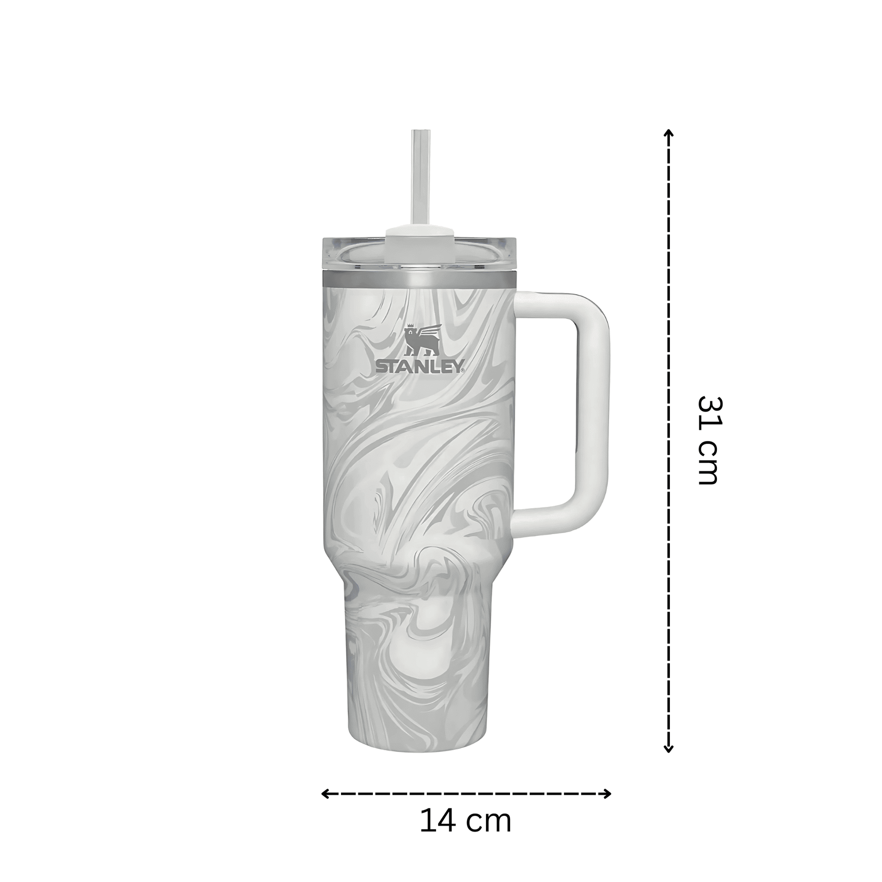 Stanley Adventure Quencher H2.0 Flow State 40 oz Tumbler Type Water Bottle- Polar Swirl - Pack of 1