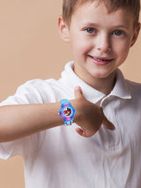 Boys Printed Dial & Straps Analogue Watch Captain America SkyBlue