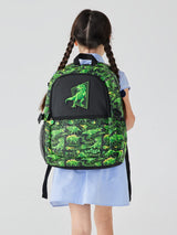 🌟 Smiggle Wild Side Dino Classic Attach Backpack | 17.8L Capacity, Dinosaur Prints, 15-inch Laptop Compartment & Attachable Lunchbox 🦖