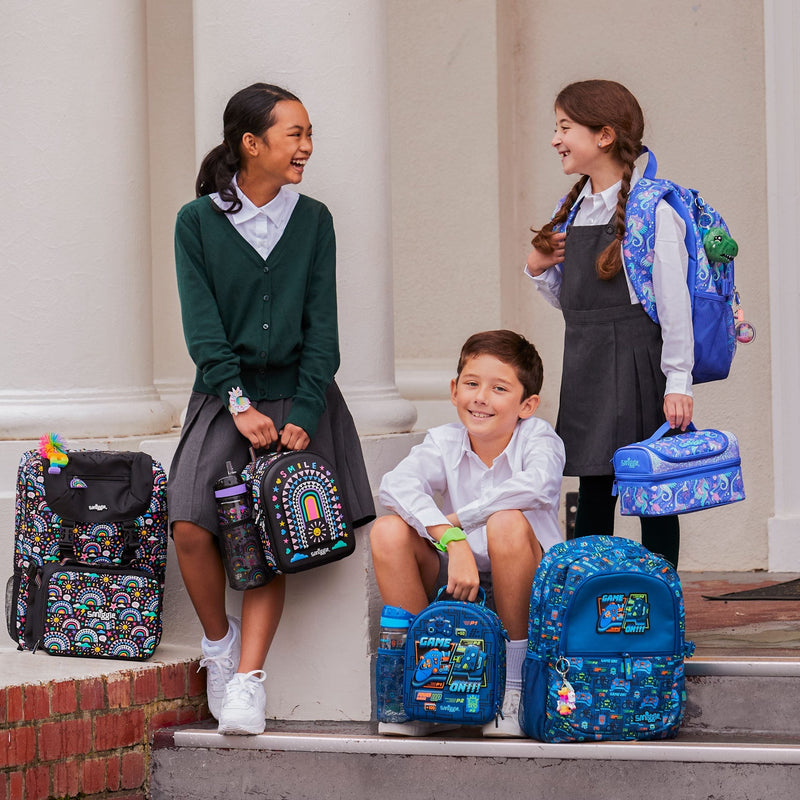 🎮 Smiggle Game On Classic Backpack | 17.8L Capacity | Level Up Your School Essentials! 🎮