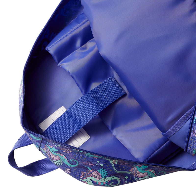 🌟 Smiggle Better Together Classic Attach Backpack - Purple Seahorse, 17.8L Capacity & Scented PVC Badge🦄
