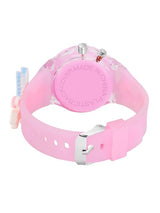 Kids Cartoon Printed LED Backlight Digital Multi Function Watch Light Pink