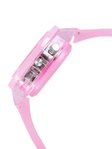 Girls Printed Dial & Rubber Strap Analogue Watch - Pink Barbie Kids