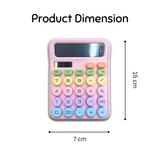 12-Digit Electronic Calculator – Large LCD Display & Big Round Buttons