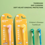 Dinosaur-Themed Kids Toothbrush - Ultra Soft Bristles (Pack of 4)