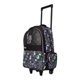 🐾 Smiggle All Stars “Wild Life Black Cat Glitter” Light & Roll Trolley Backpack – Approx. 18L