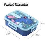 Premium Stainless Steel Lunch Box – Dinosaur & Unicorn Design for Kids