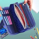 Dinosaur Theme Multipurpose Stationery Organizer – Zipper Pencil Case for Kids