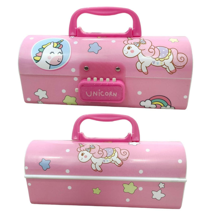 Multi-Layer Pencil Box with Code Lock – Large Capacity, Secret Compartment & Secure Storage Pen Case for Kids