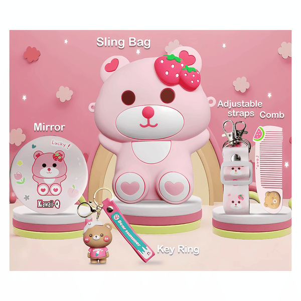 Adorable Teddy Bear Sling Bag for Kids