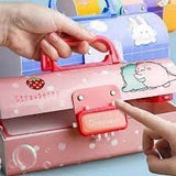 Multi-Layer Pencil Box with Code Lock – Large Capacity, Secret Compartment & Secure Storage Pen Case for Kids