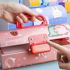 Multi-Layer Pencil Box with Code Lock – Large Capacity, Secret Compartment & Secure Storage Pen Case for Kids