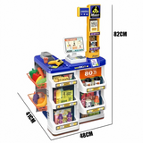 Supermarket Shopping Cart Playset Toy for Kids