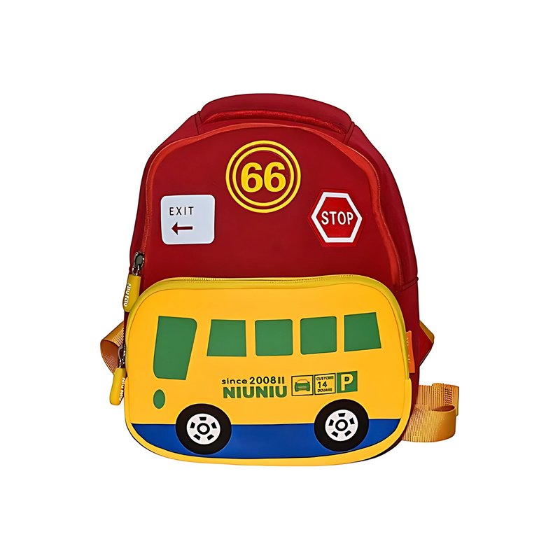 Bus Printed Lightweight Bag pack for Kids