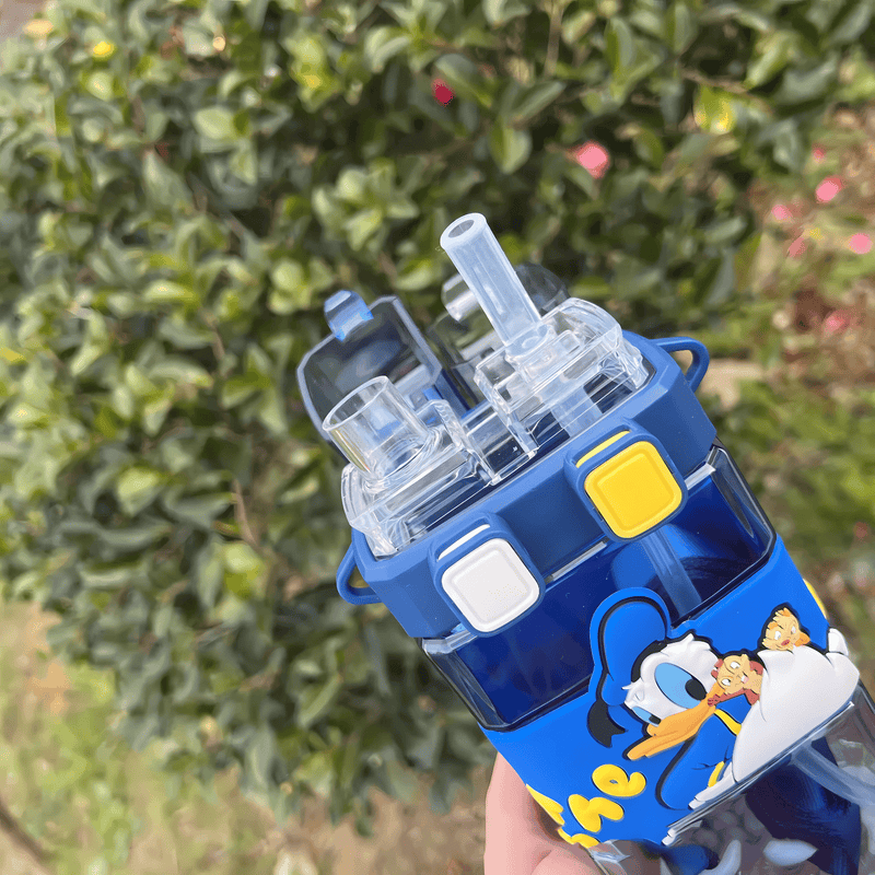 Cartoon Character Printed 2-Way Drinking Water Bottle – 800ml - Pack of 1