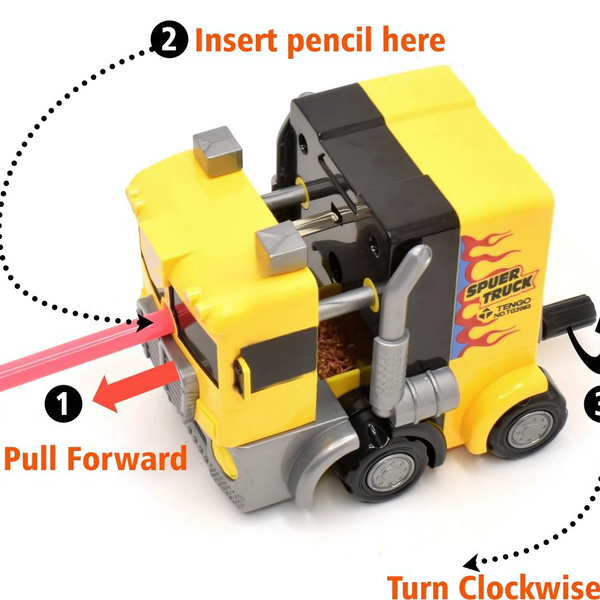 Cute & Functional Truck-Shaped Pencil Sharpener – Perfect for Kids