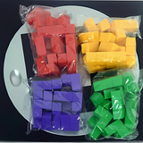 3D Square Grid Parent-Child Bricks Puzzle Game