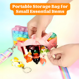 2-in-1 Unicorn Shaped Pop Fidget Toy Shoulder Bag for Kids