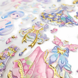 DIY 3D Kawaii Princess Dress-Up Stickers Set For Girls