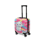 Trendy Elephant Printed Hard-Sided Cabin Trolley Bag