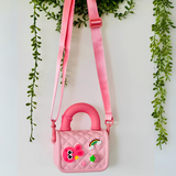 Cartoon Themed Printed Design Stylish Sling Bag for Girls with Handle