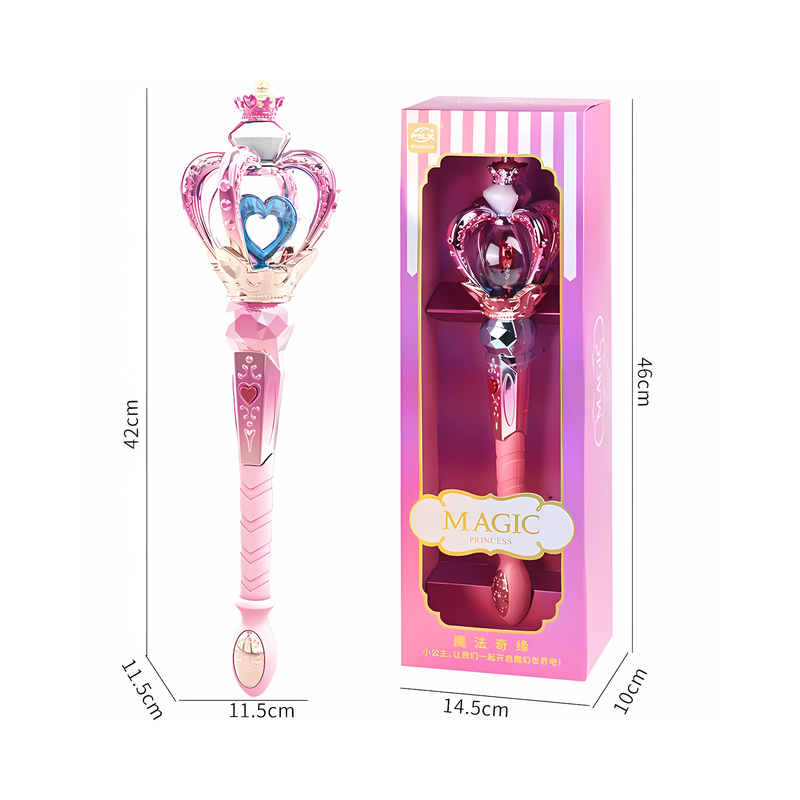 Magic Wand Toy with Light & Sound Effects – Enchanting Play Stick for Girls