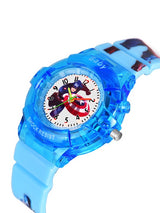 Boys Printed Dial & Straps Analogue Watch Captain America SkyBlue