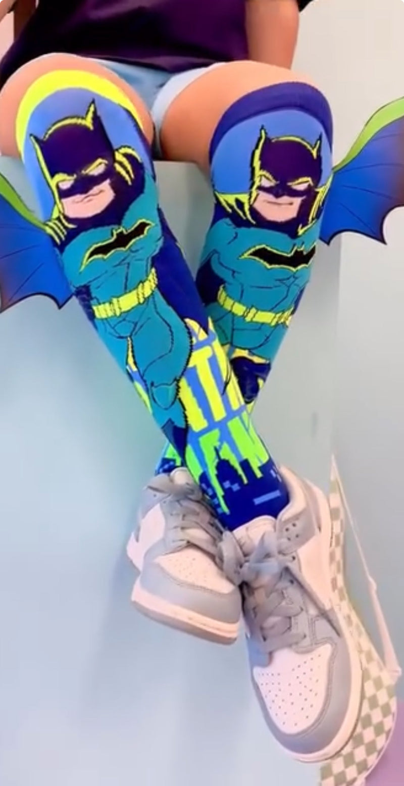 Kids Cartoon Character Socks | 12 Vibrant 3D Designs, Knee-High & Colorful