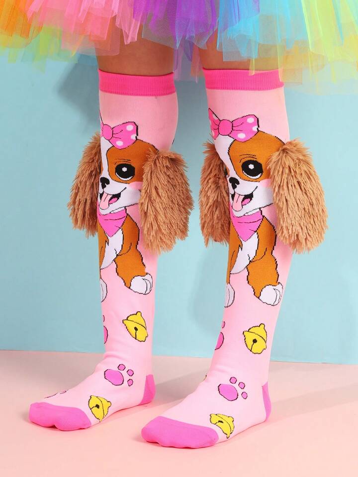 Kids Cartoon Character Socks | 12 Vibrant 3D Designs, Knee-High & Colorful