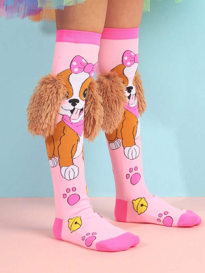 Kids Cartoon Character Socks | 12 Vibrant 3D Designs, Knee-High & Colorful