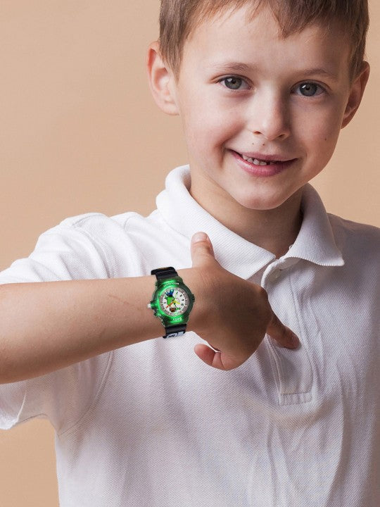 Boys Printed Dial & Straps Analogue Watch Ben10 Black