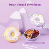 Donut Shaped Double Insulated Lunch Box – 3-Compartment