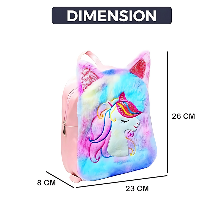 Mini Fancy Unicorn Fur Bag for Girls