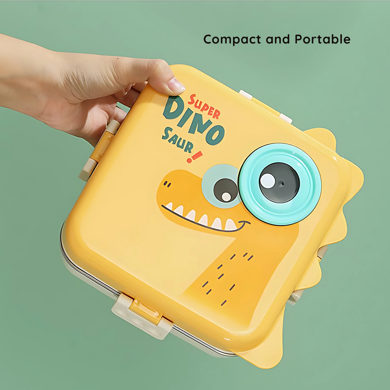 Dino Double Decker Kids Lunch Box – Leak-Proof, BPA-Free & Fun!