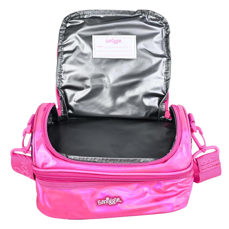 Smiggle Stylish Kids Lunch Box Bag | Double Layer, Insulated & Leakproof Tiffin for Boys & Girls | Cartoon Printed Lunch Carrier (Spiderman, Barbie, Hello Kitty, Marvel, Minecraft, Unicorn)