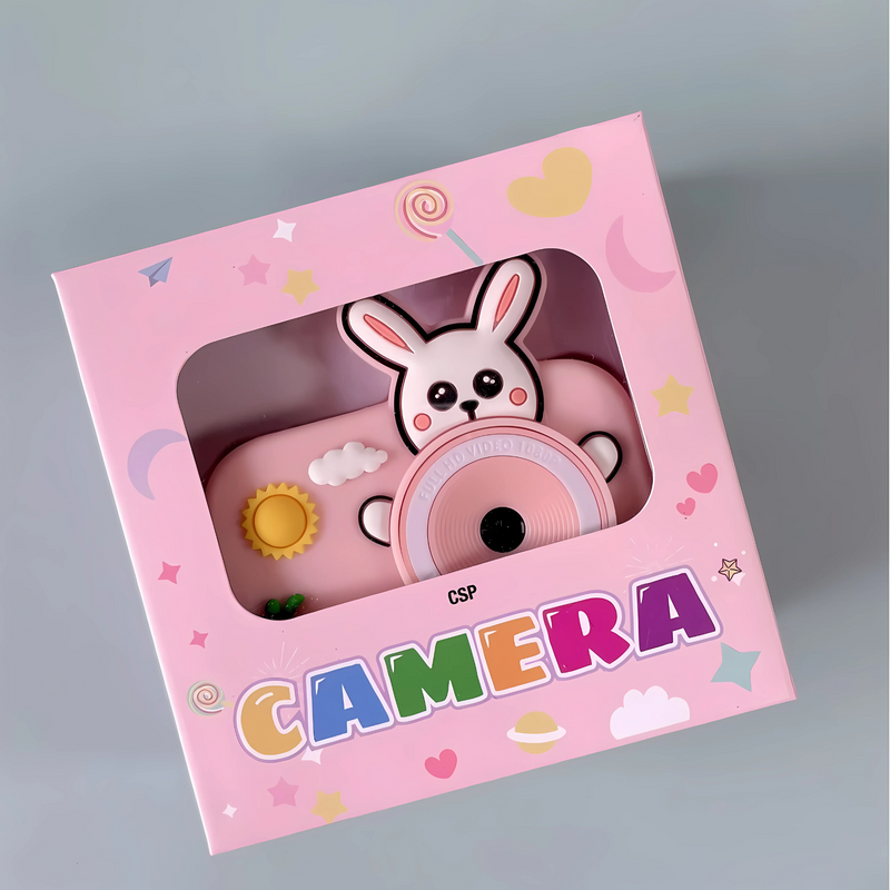 Mini Digital Kids Camera for Girls-Rabbit & Panda Cover