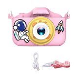 Astronaut Pink Kids Camera for Girls and Boys - 20MP Dual Camera, 1080P HD Video, 2.0 Inch IPS Screen, Creative Filters & Stickers - Perfect Christmas & Birthday Gift for Ages 2-10