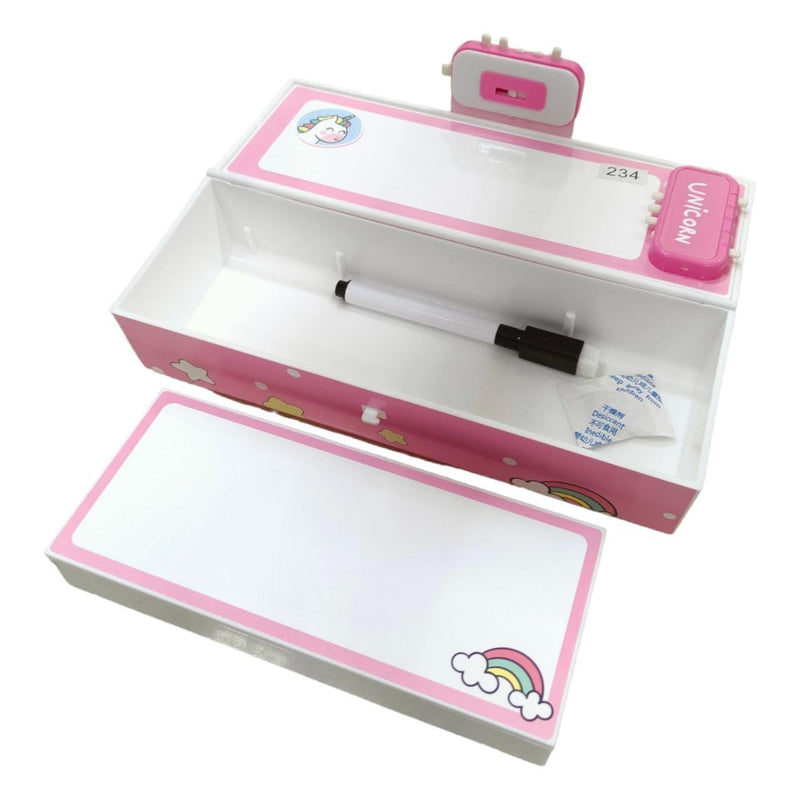 Multi-Layer Pencil Box with Code Lock – Large Capacity, Secret Compartment & Secure Storage Pen Case for Kids