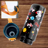 Water Bottle With Sipper Space Design Theme For Kids Anti-Leak Astronaut Kids 600 ml Bottle