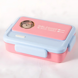 Lovely Bunny Theme Premium Quality Lunch Box with Cutlery – 900ml