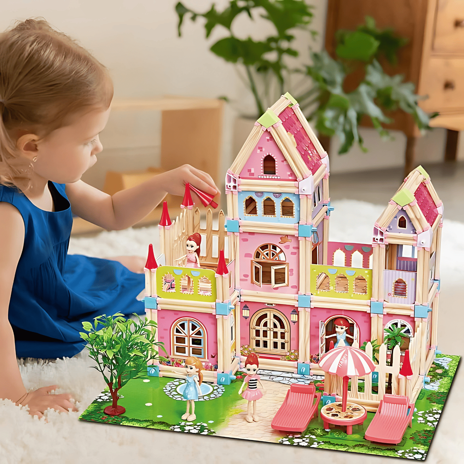 🏰 Doll Mansion – DIY My Dream House (234 Pcs Building Block Kit)