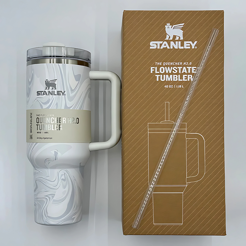 Stanley Adventure Quencher H2.0 Flow State 40 oz Tumbler Type Water Bottle- Polar Swirl