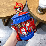 Cold Brew Straw and Stirrer Cup – Cartoon Water Bottle - Pack of 1