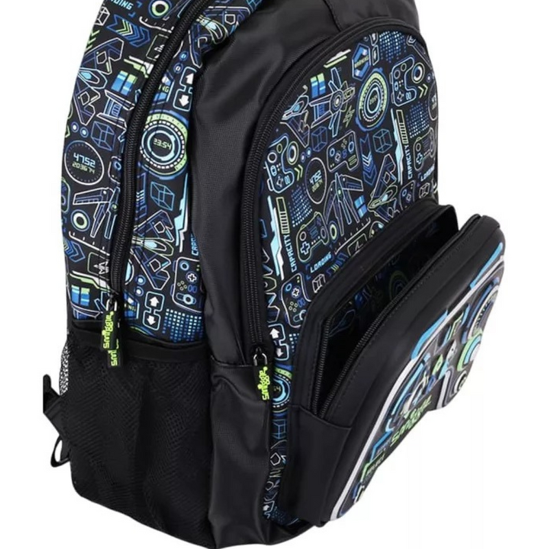 🎮 Smiggle Beta Classic Backpack | 17.8L Capacity | Virtual Gaming Adventure in Real Life! 🚀