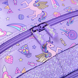 ✨ Smiggle Fun Fair Classic Backpack - Unicorn Applique, 17.8L, Pearlescent Finish & Glitter Details 🎠