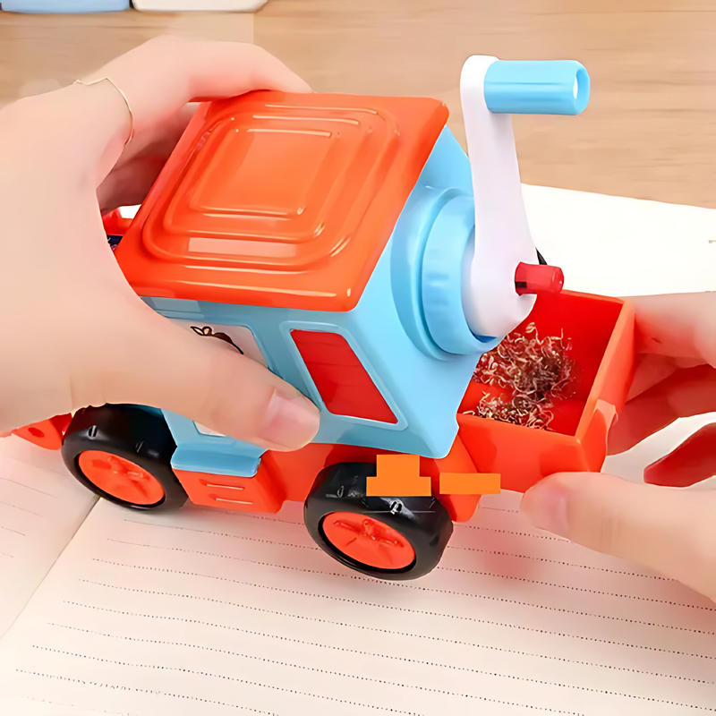 Cute Bulldozer Truck Pencil Sharpener for Kids